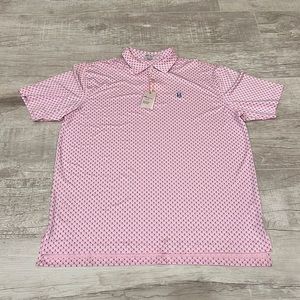 Peter Millar Summer Comfort Performance Jersey Polo Shirt Mens Size XL